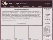 Tablet Screenshot of portraitadoption.com
